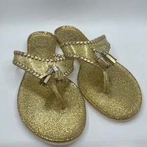 Jack Rogers Gold Sparkle Alana